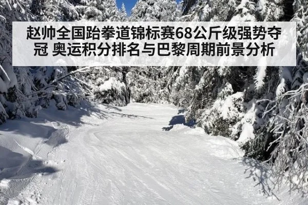 赵帅全国跆拳道锦标赛68公斤级强势夺冠 奥运积分排名与巴黎周期前景分析
